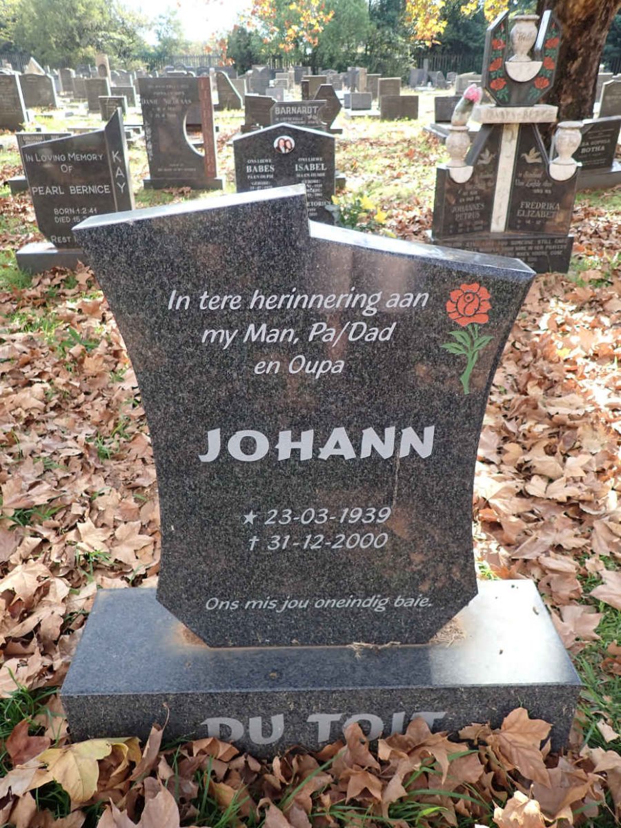 TOIT Johann, du 1939-2000