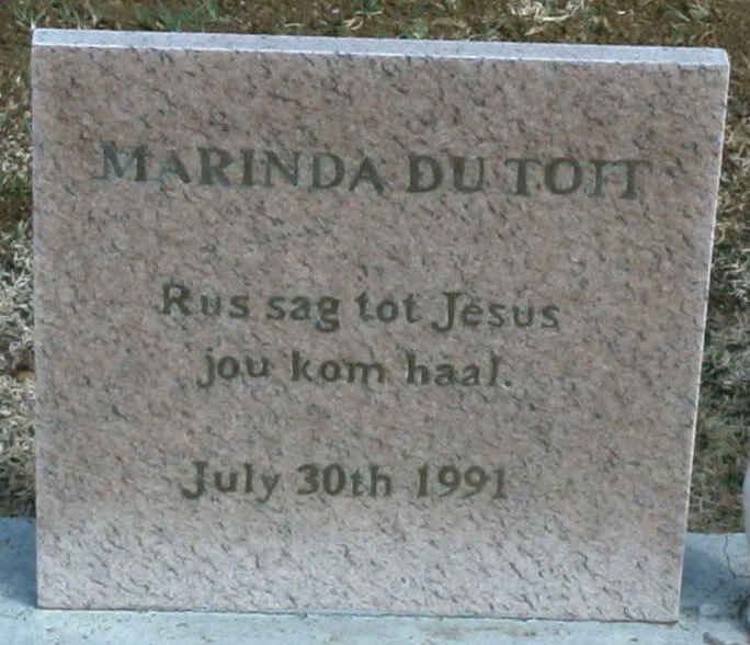 TOIT Marinda, du -1991