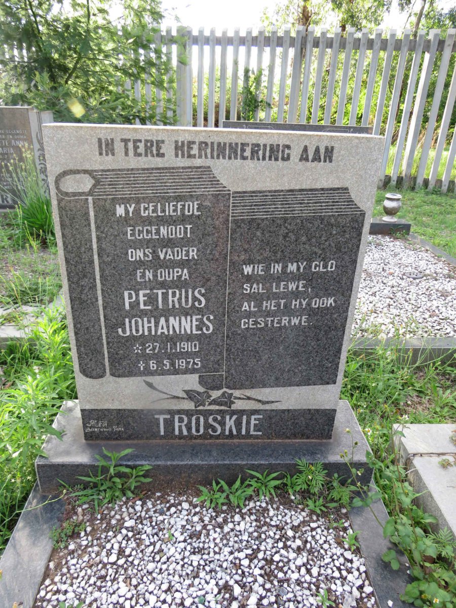 TROSKIE Petrus Johannes 1910-1975