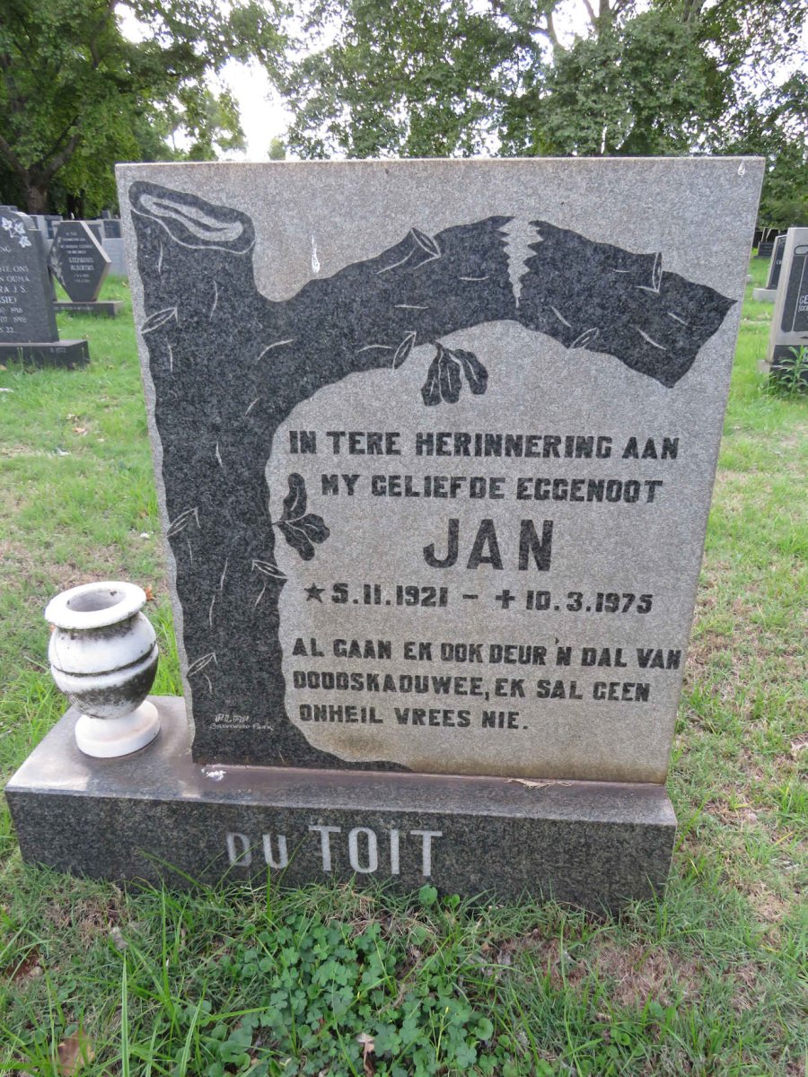 TOIT Jan, du 1921-1975