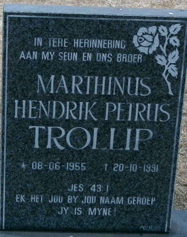 TROLLIP Marthinus Hendrik Petrus 1955-1991