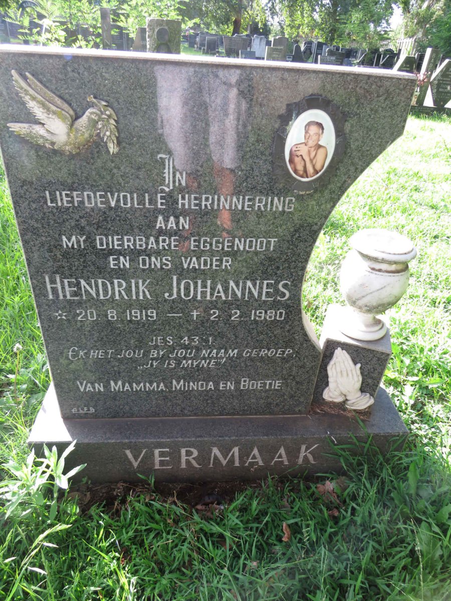VERMAAK Hendrik Johannes 1919-1980