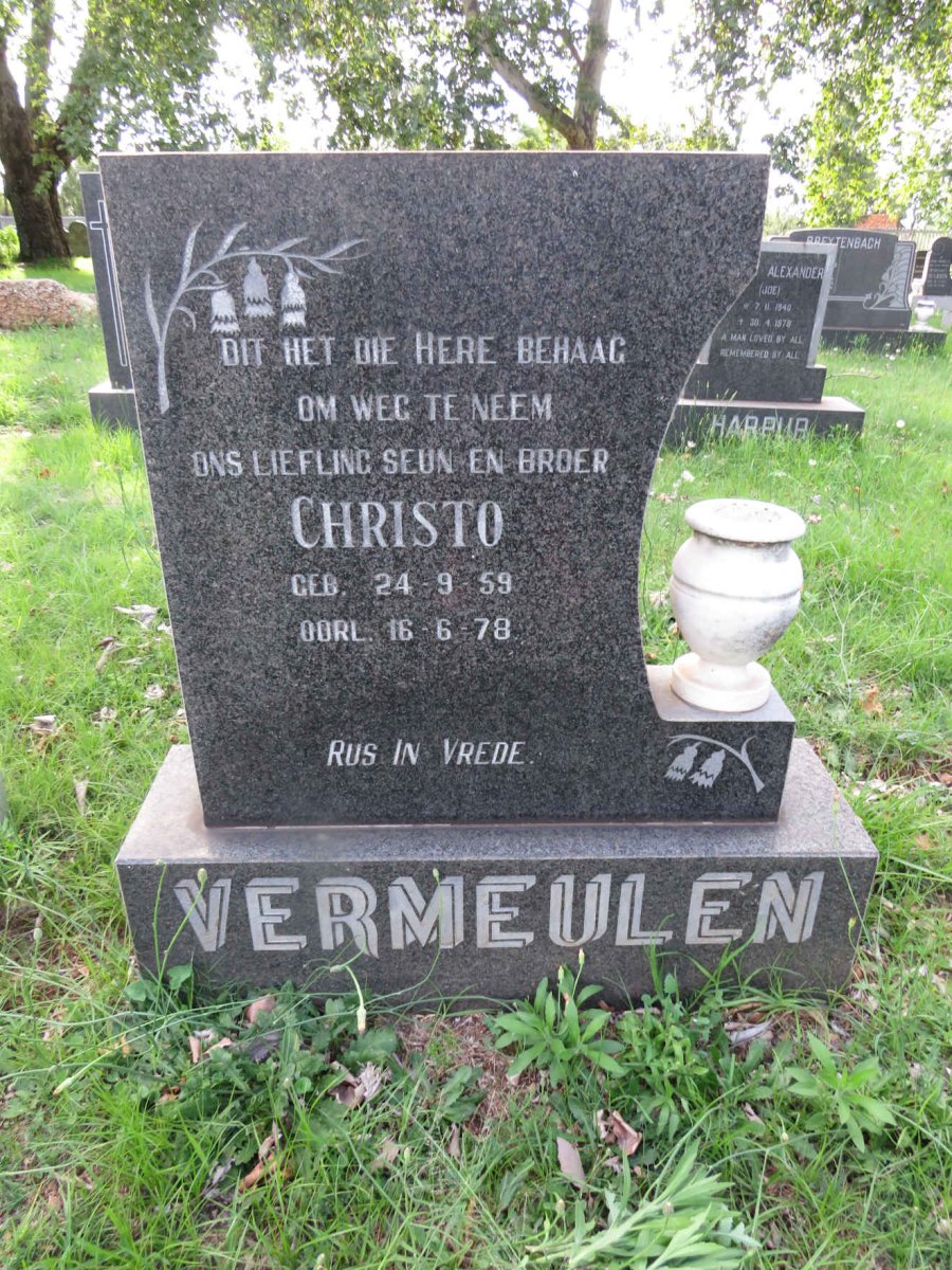 VERMEULEN Christo 1959-1978