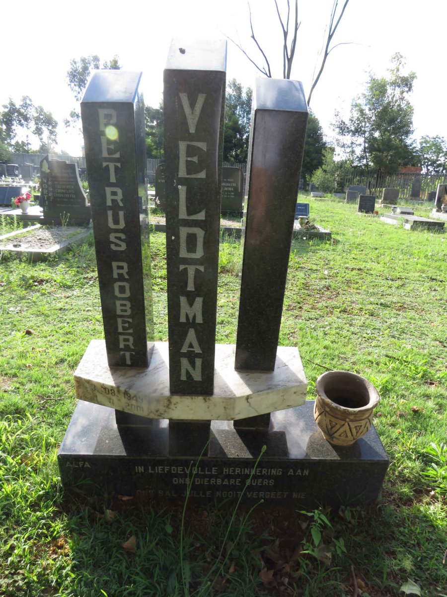 VELDTMAN Petrus Robert 1949-2001