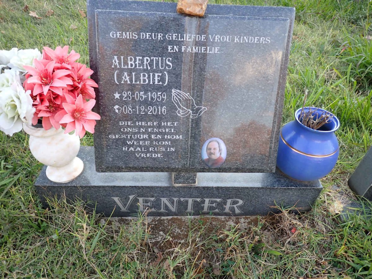 VENTER Albertus 1959-2016