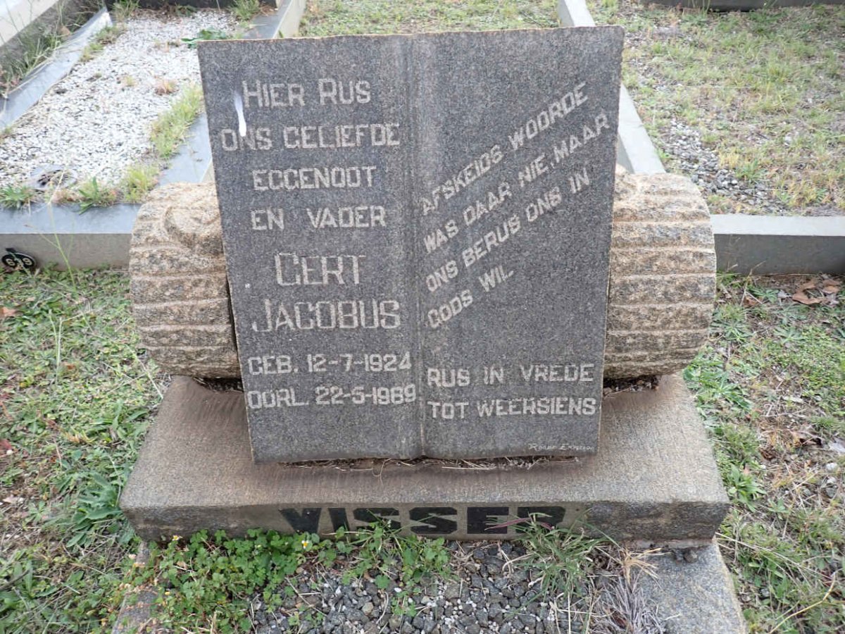 VISSER Gert Jacobus 1924-1969