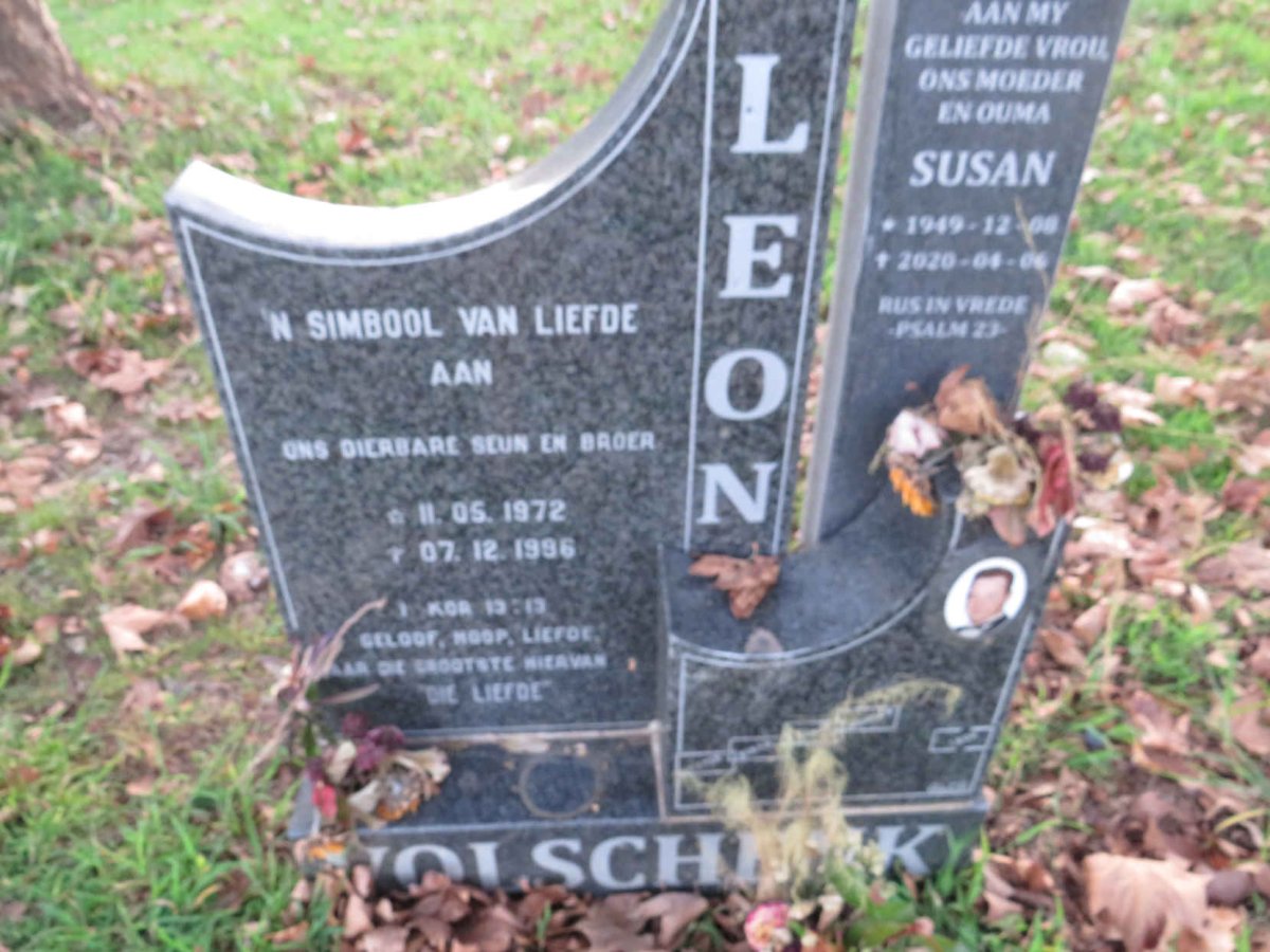 VOLSCHENK Susan 1949-2020 :: VOLSCHENK Leon 1972-1996