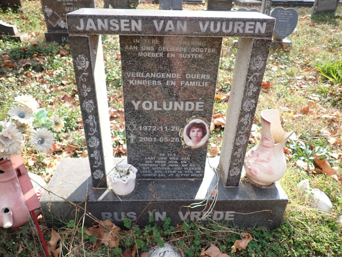 VUUREN Yolunde, Jansen van 1972-2001