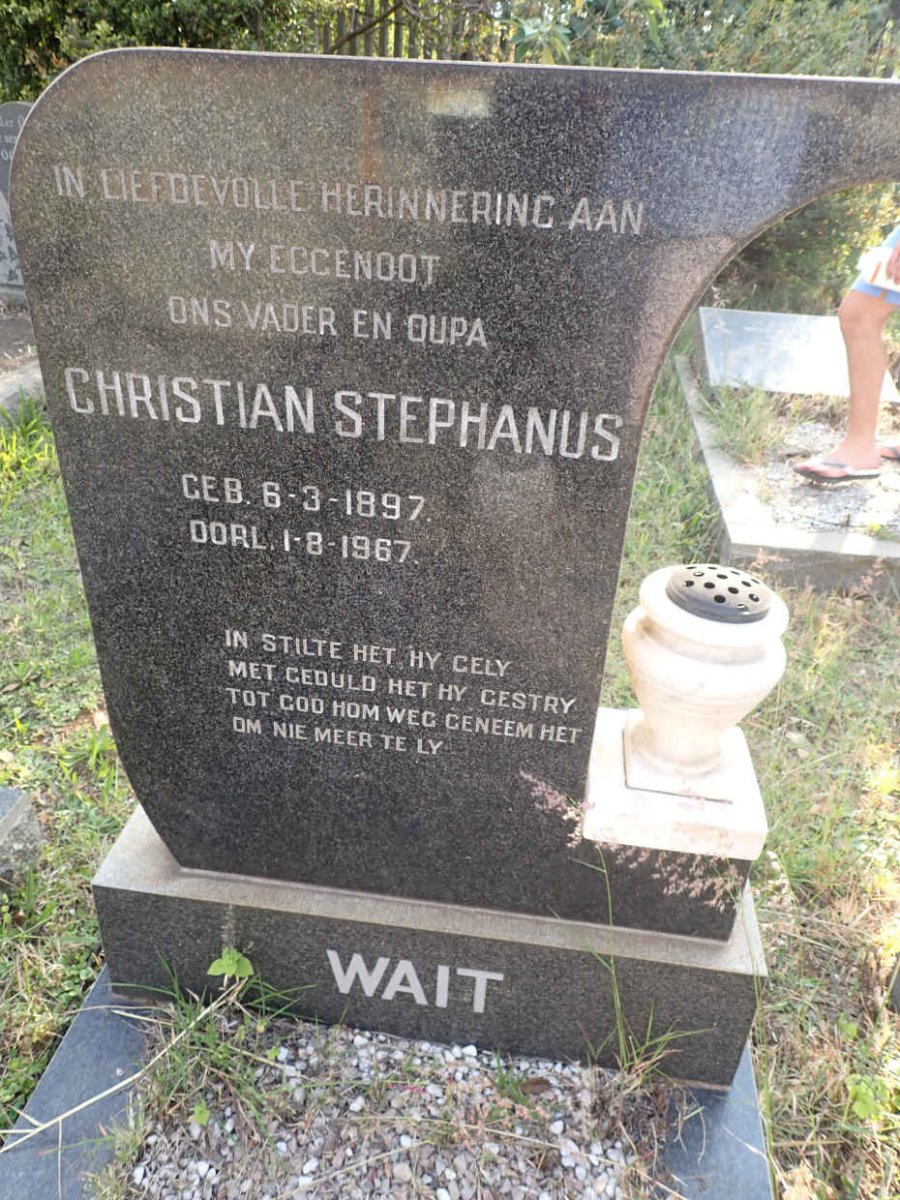 WAIT Christian Stephanus 1897-1967