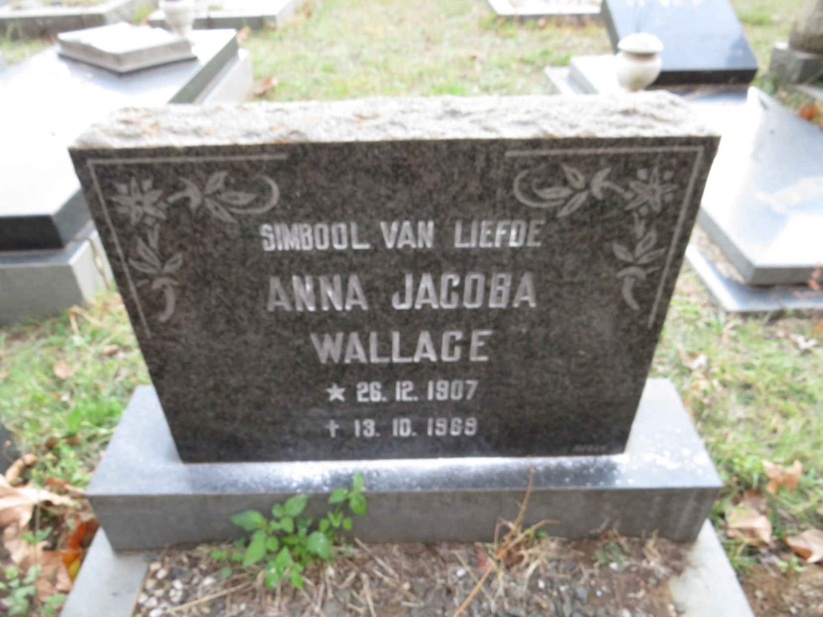 WALLACE Anna Jacoba 1907-1969