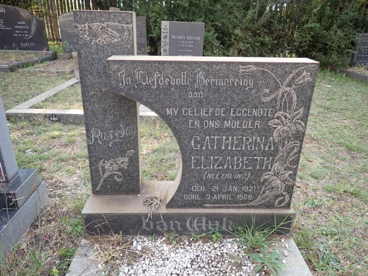 WYK Catherina Elizabeth, van nee NEETHLING 1921-1968