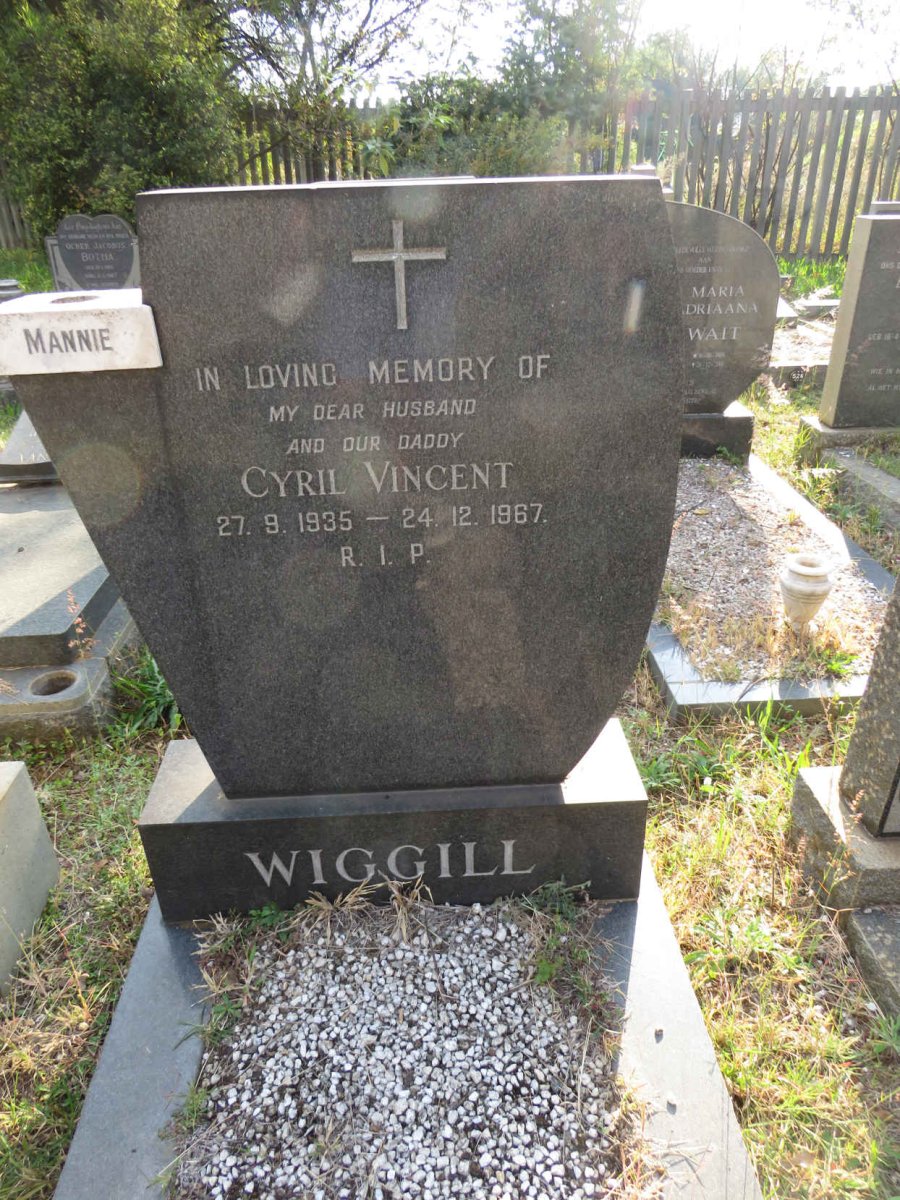 WIGGILL Cyril Vincent 1935-1967