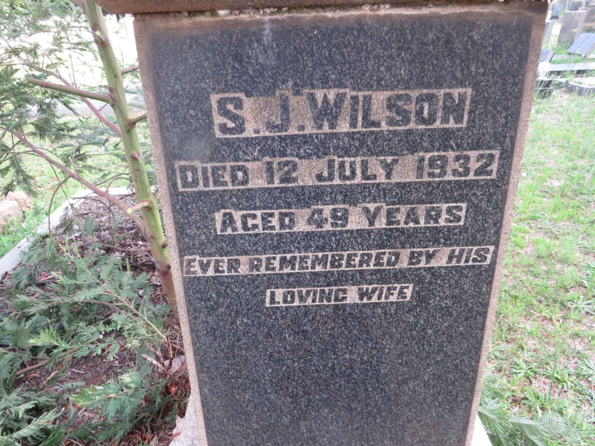 WILSON S.J. -1932