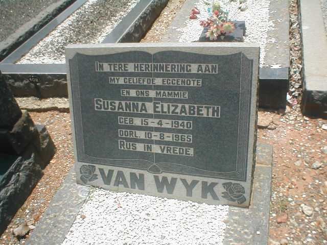WYK Susanna Elizabeth, van 1940-1965
