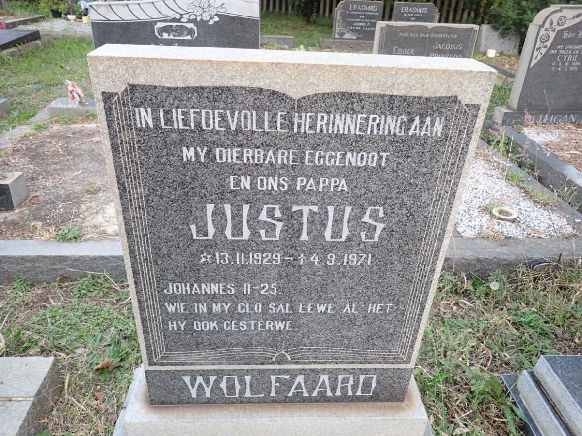 WOLFAARD Justus 1929-1971