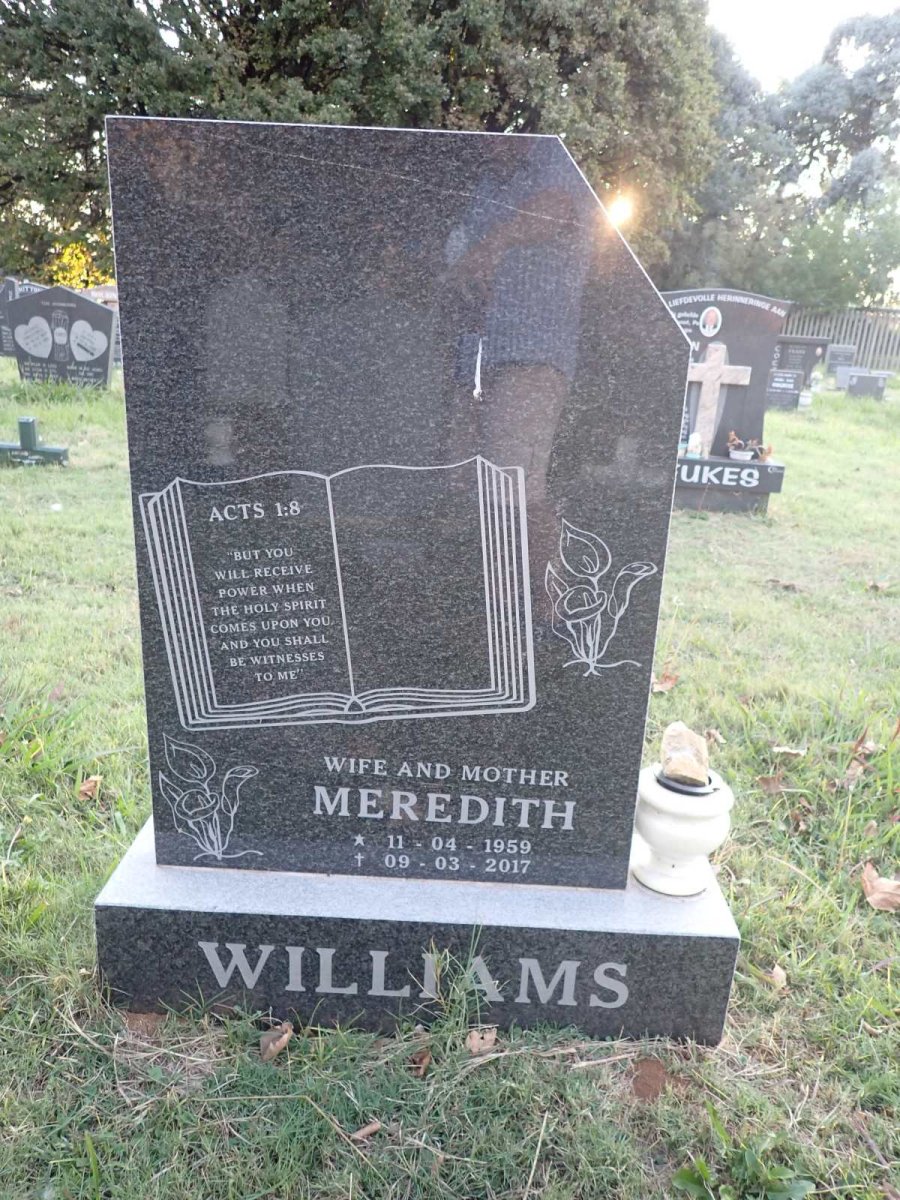 WILLIAMS Meredith 1959-2017