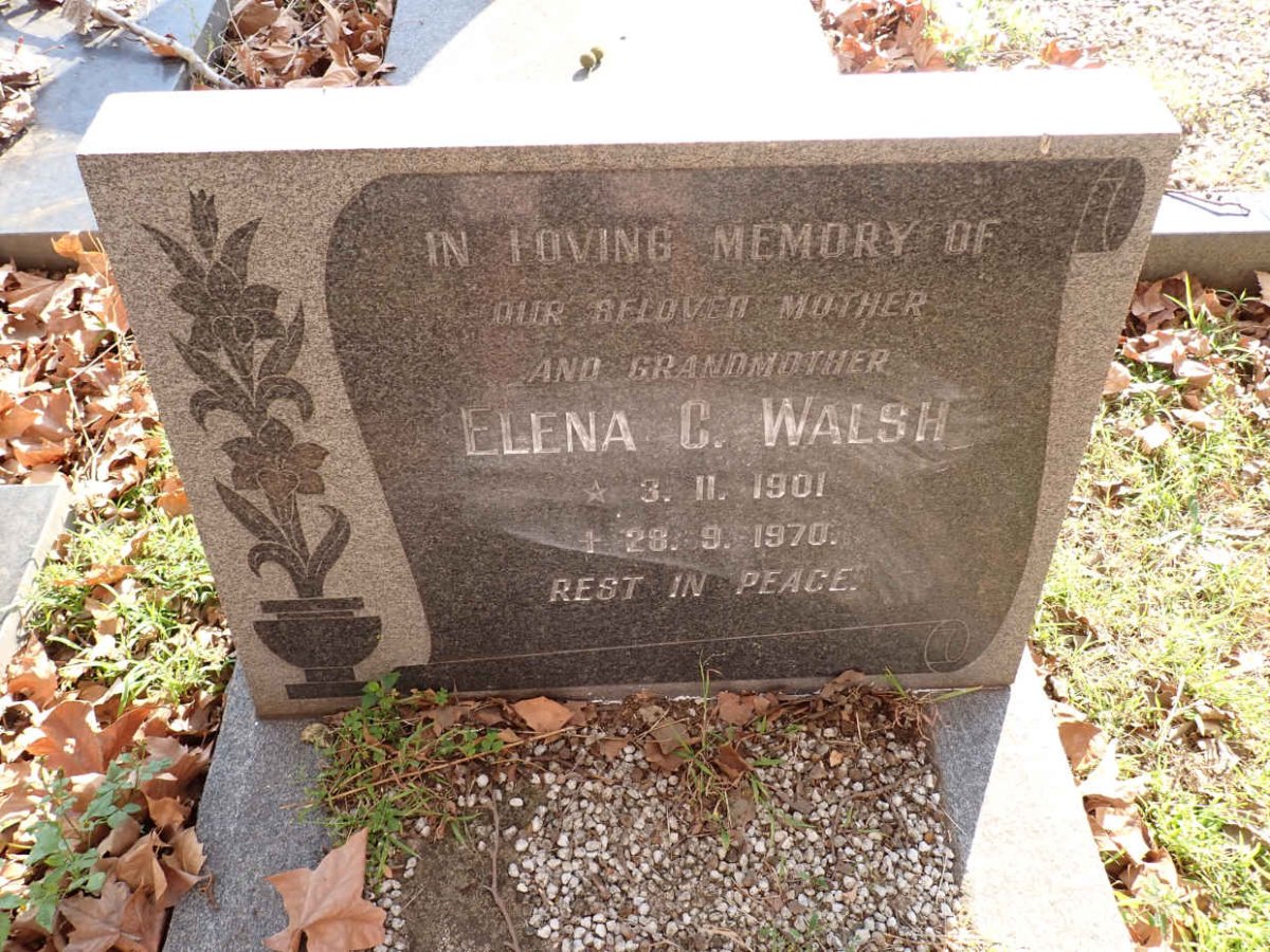 WALSH Elena C. 1901-1970