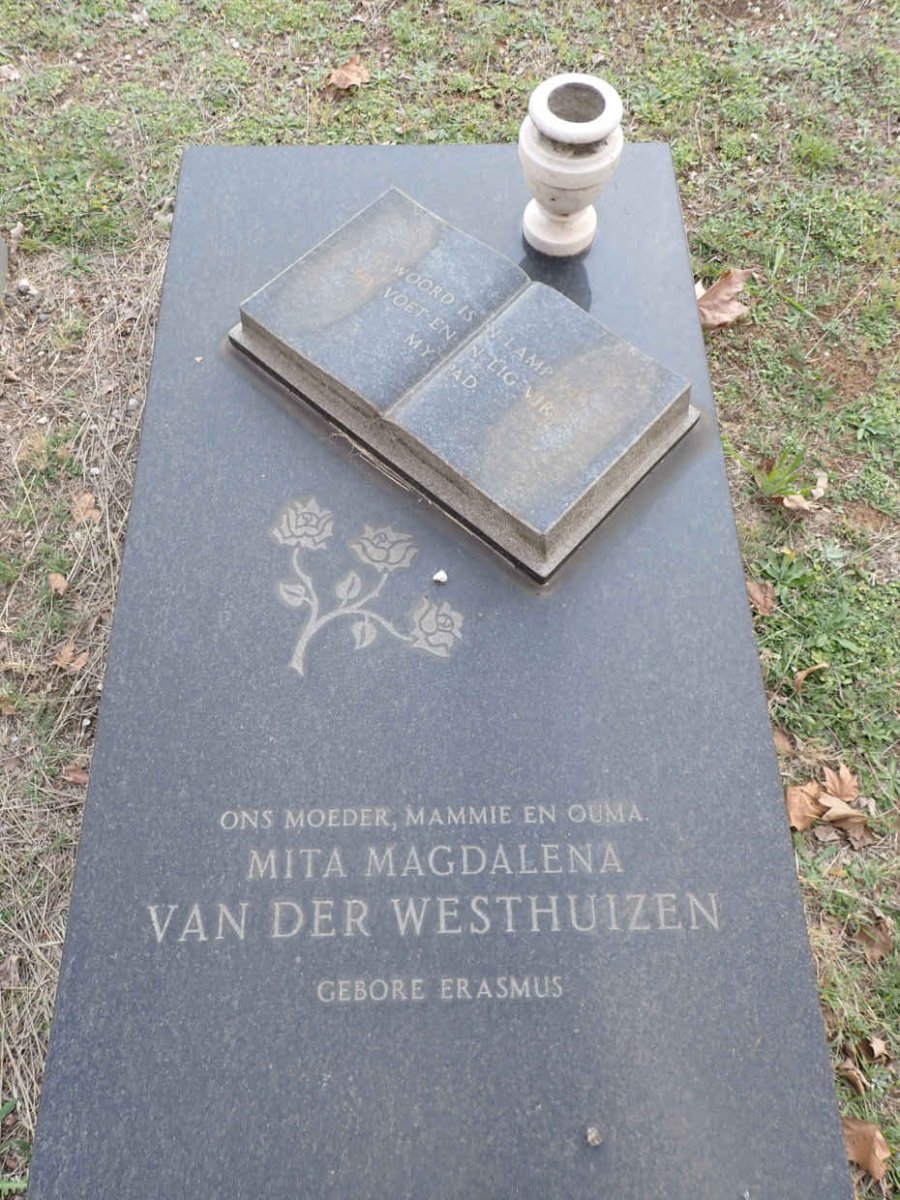 WESTHUIZEN Mita Magdalena, van der nee ERASMUS