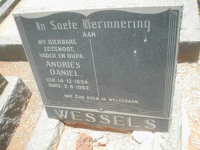 WESSELS Andries David 1894-1962