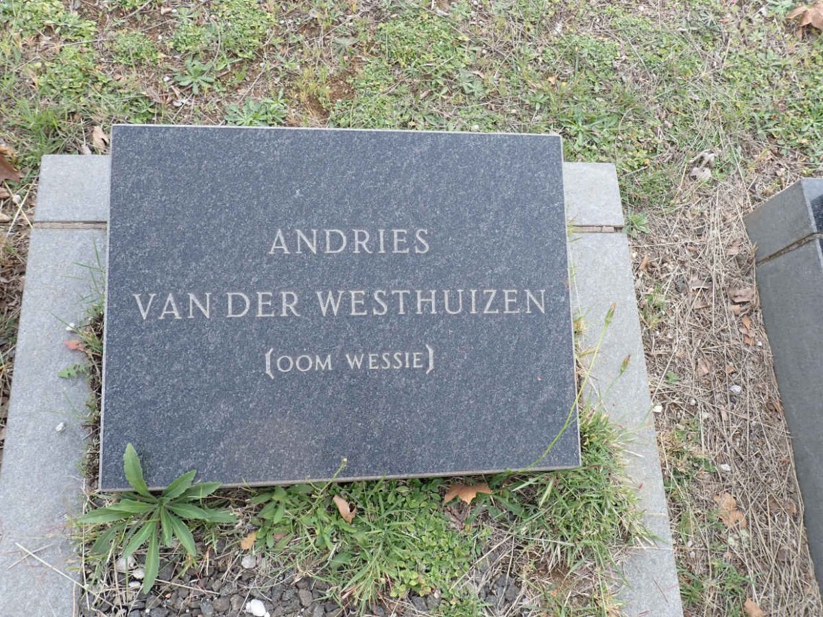 WESTHUIZEN Andries, van der