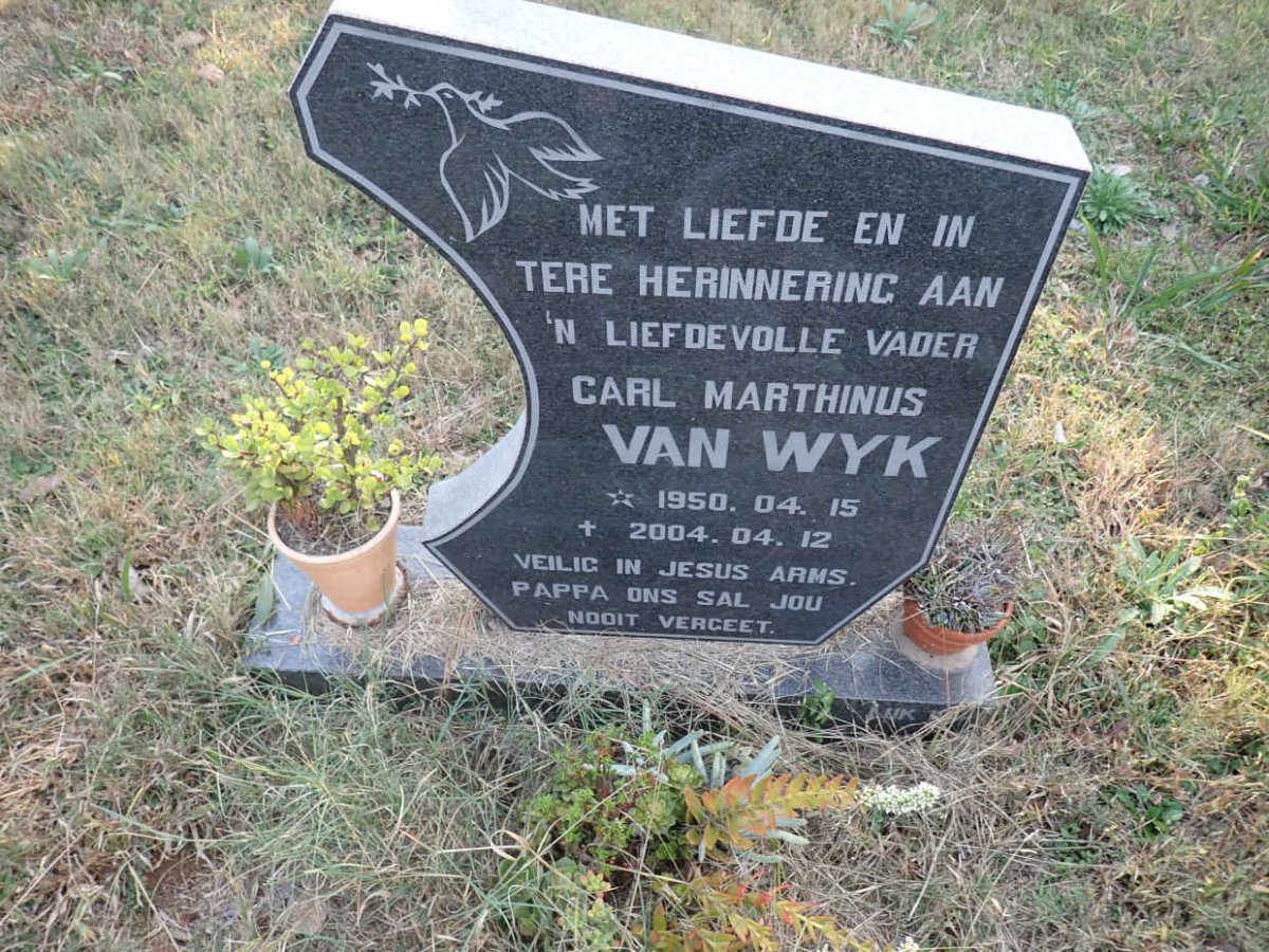 WYK Carl Marthinus, van 1950-2004