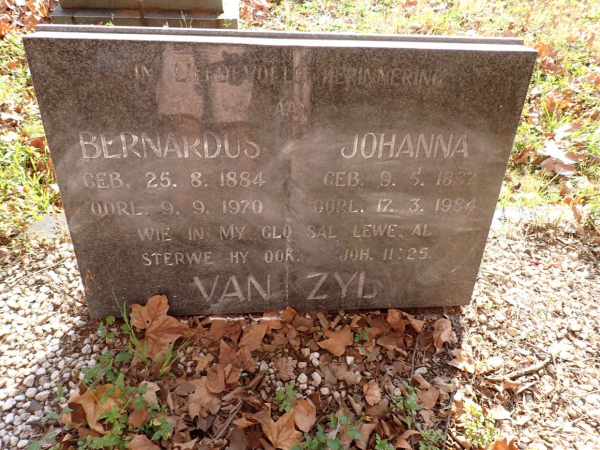 ZYL Bernardus, van 1884-1970 &amp; Johanna 1887-1984