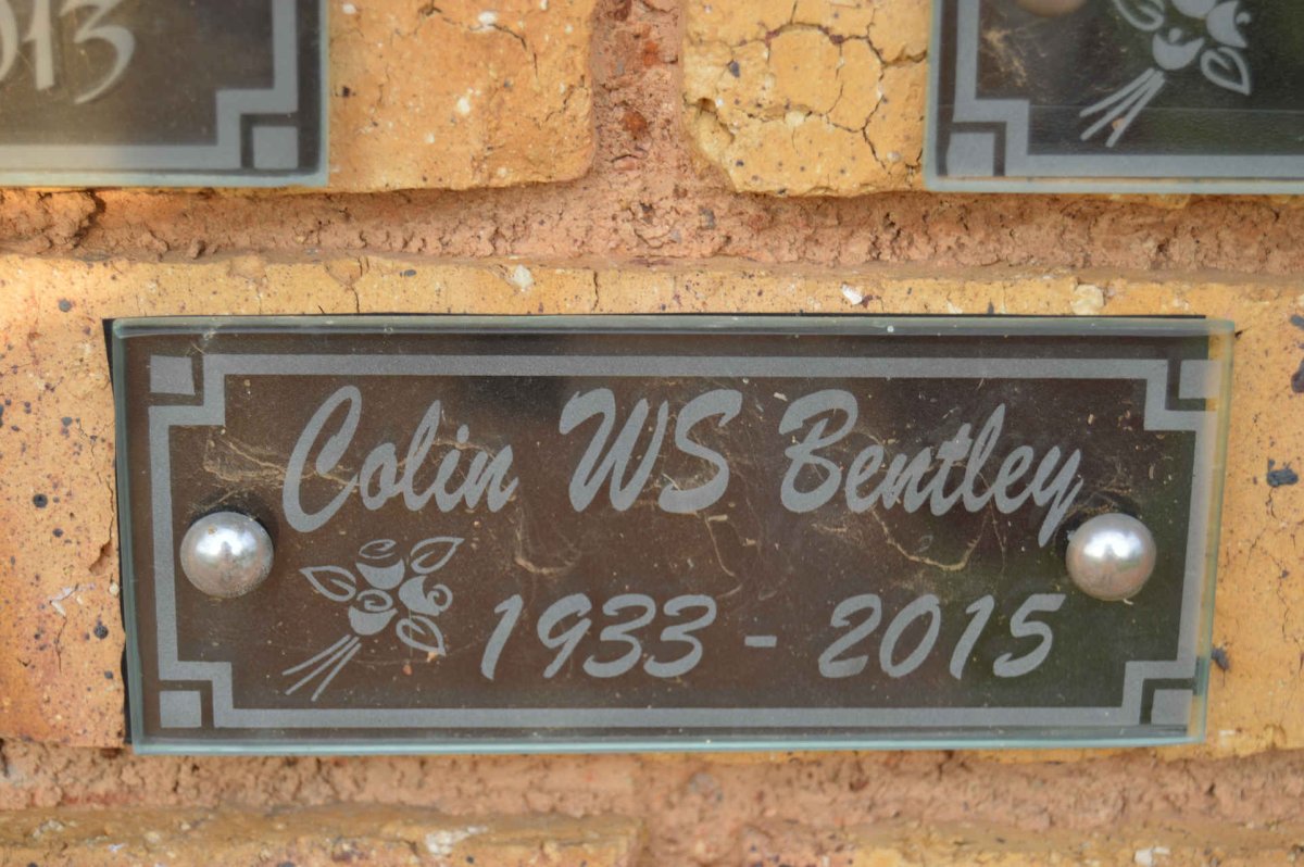 BENTLEY Colin W.S. 1933-2015