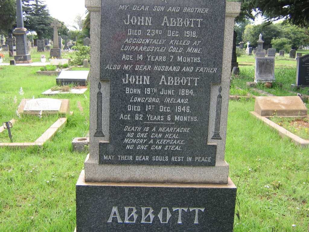 ABBOTT John 1884-1946 :: ABBOTT John  -1918