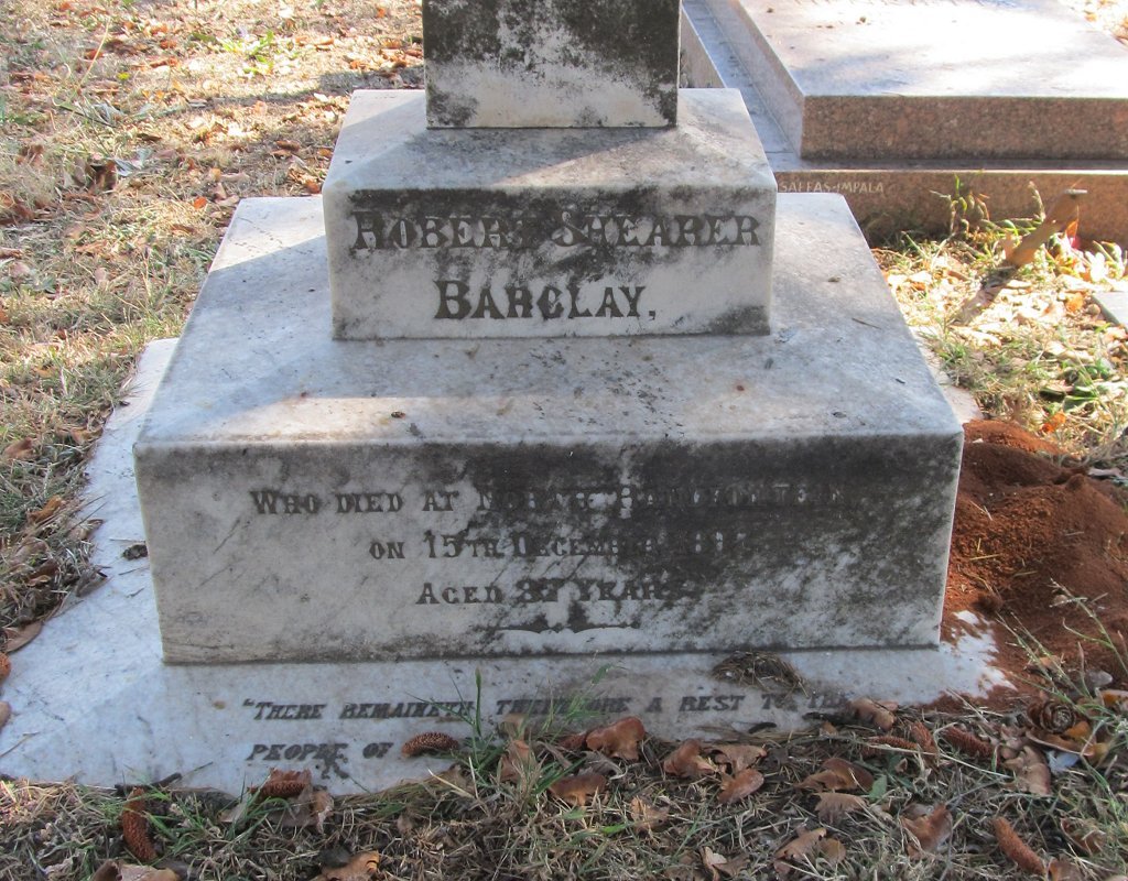 BARCLAY Robert Shearer -1896