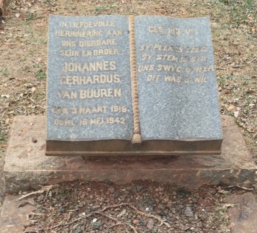 BUUREN Johannes Gerhardus, van 1918-1942