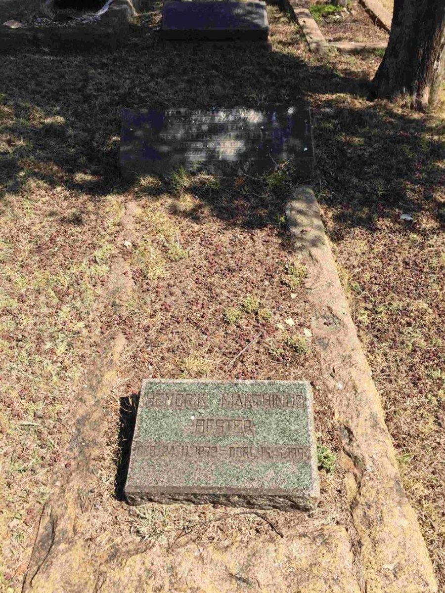 BESTER Hendrik Marthinus 1872-1954 &amp; A.A. DELPORT 1874-1928