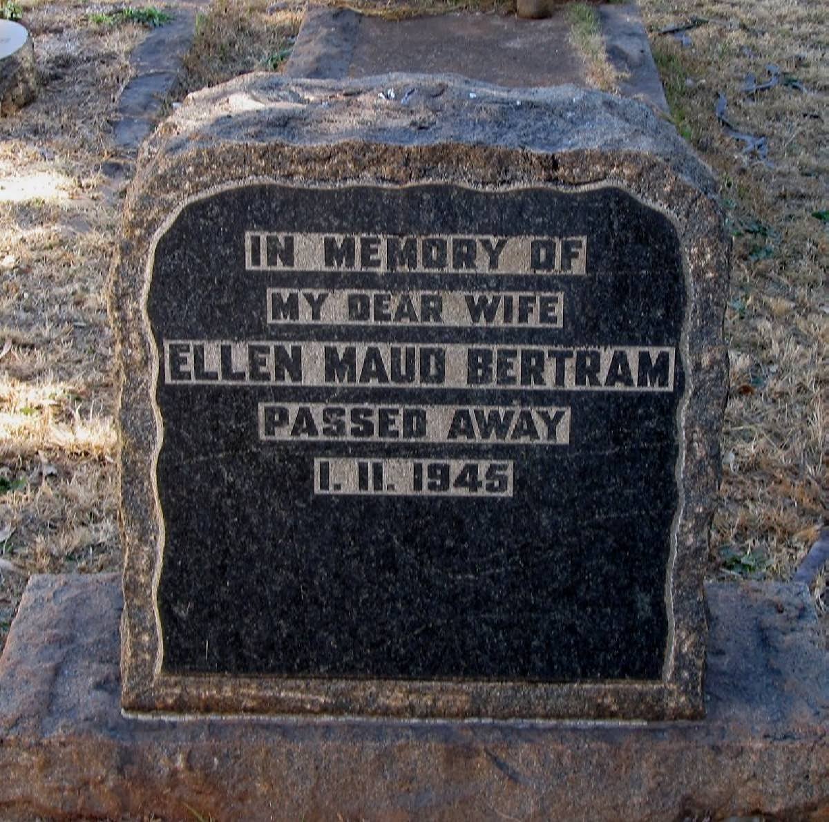 BERTRAM Ellen Maud -1945