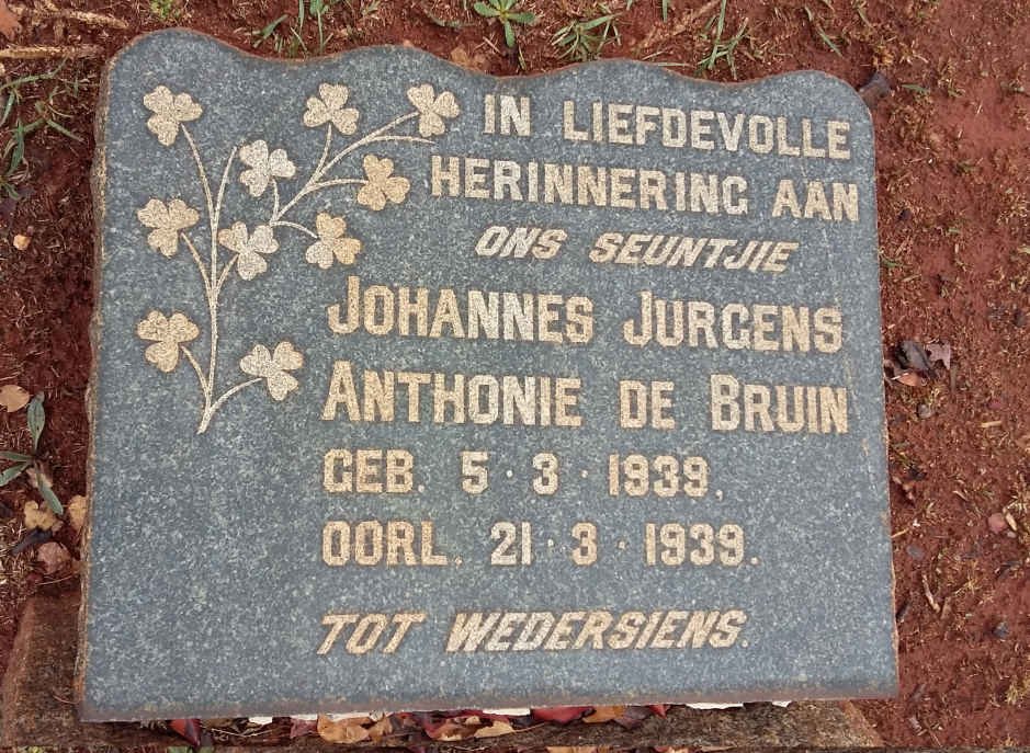 BRUIN Johannes Jurgens Anthonie, de 1939-1939
