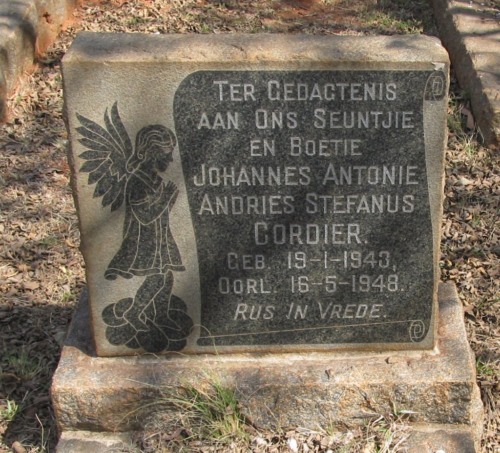 CORDIER Johannes Antonie Andries Stefanus 1943-1948