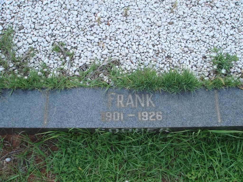 COOPER Frank 1901-1926
