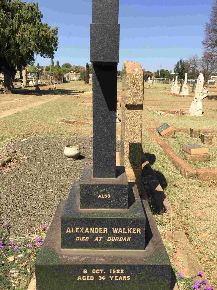 WALKER Alexander -1922