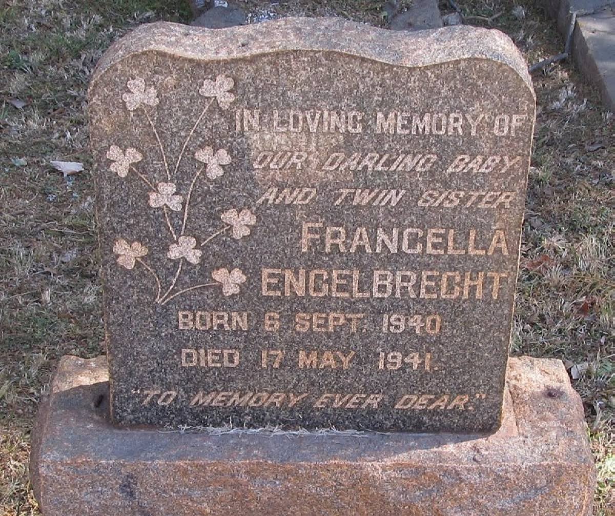 ENGELBRECHT Francella 1940-1941