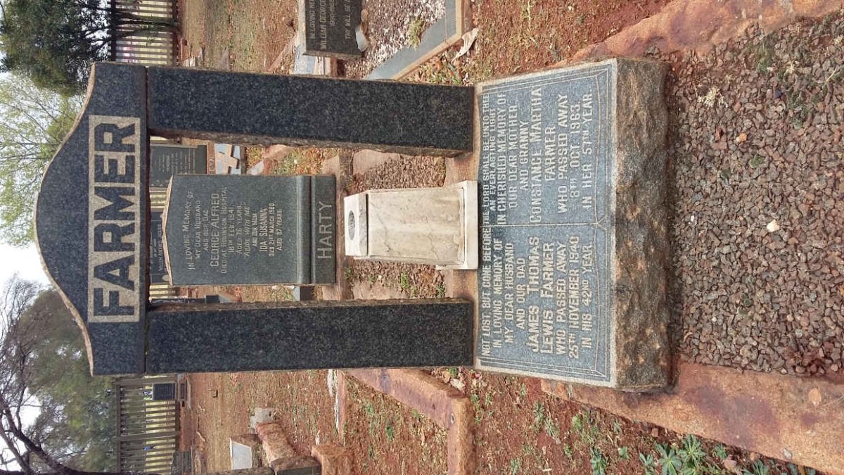 FARMER James Thomas Lewis -1940 &amp; Constance Martha -1963