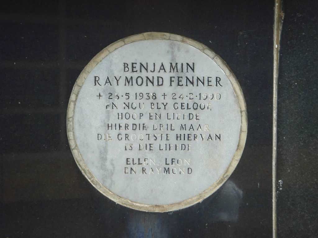 FENNER Benjamin Raymond 1938-1990