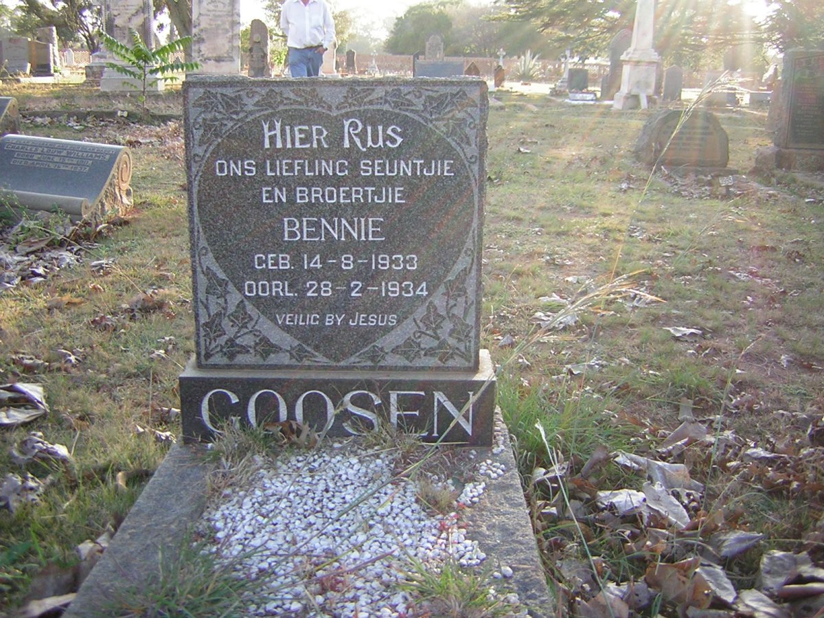 GOOSEN Bennie 1933-1934