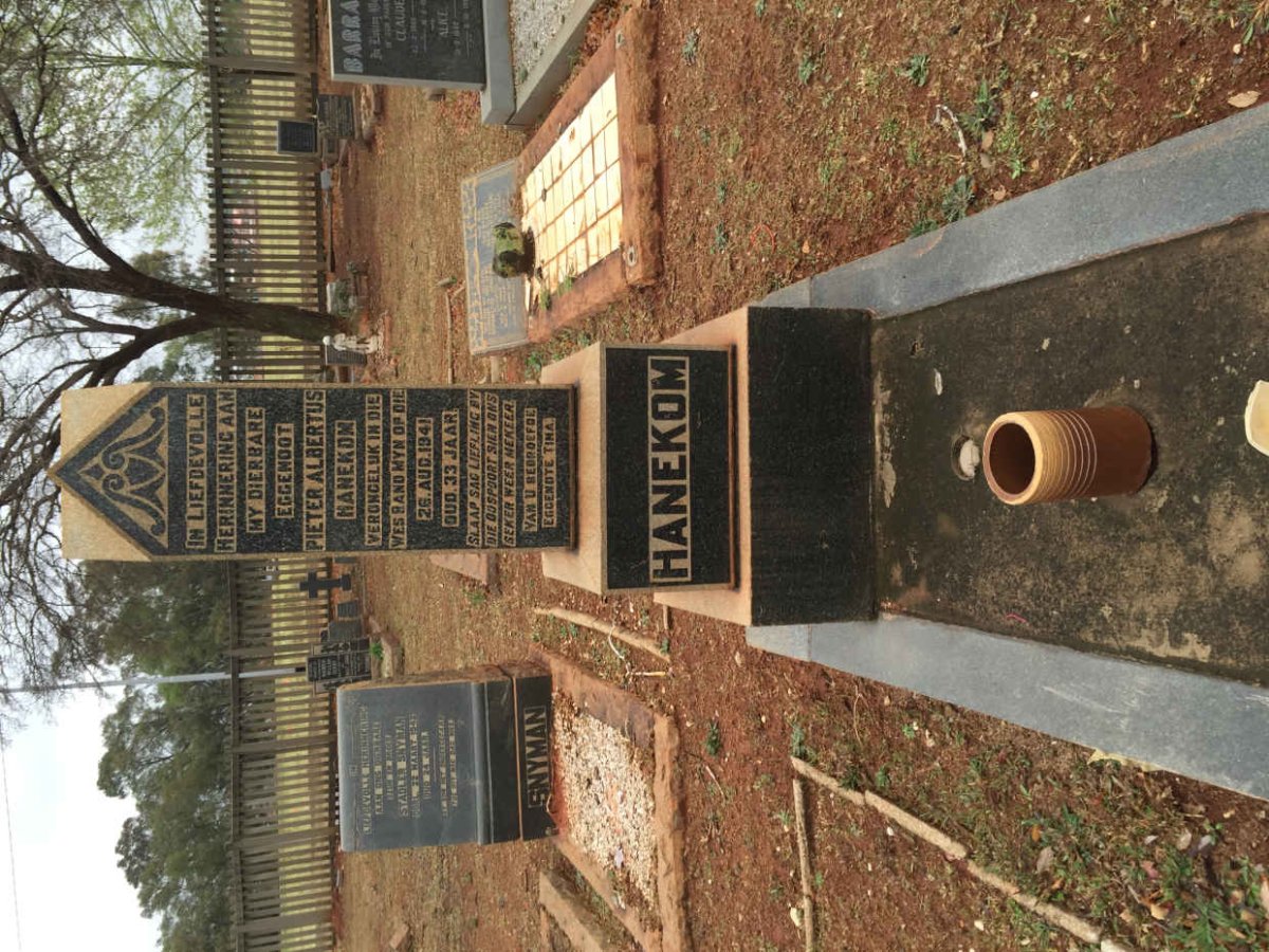 HANEKOM Pieter Albertus -1941