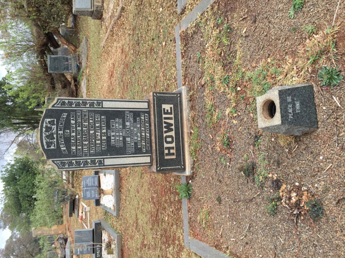 HOWIE Robert Bicket 1881-1964 &amp; Nellie Barclay -1940 :: HOWIE Ella 1917-1953