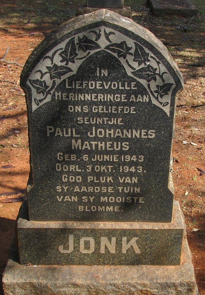 JONK Paul Johannes Matheus 1943-1943