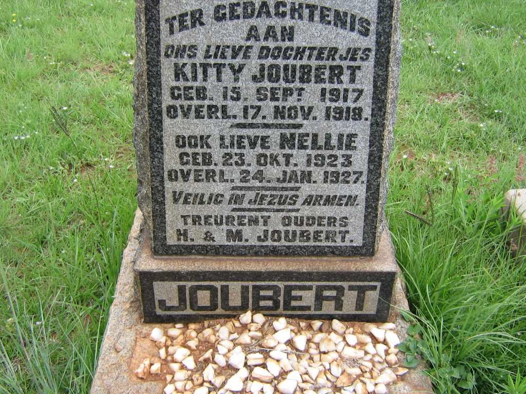 JOUBERT Kitty 1917-1918 :: JOUBERT Nellie  1923-1927