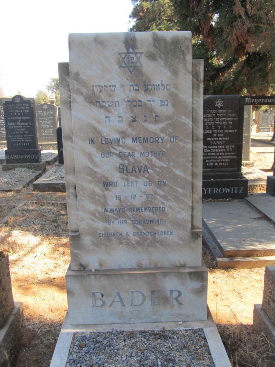 BADER Slava -1987