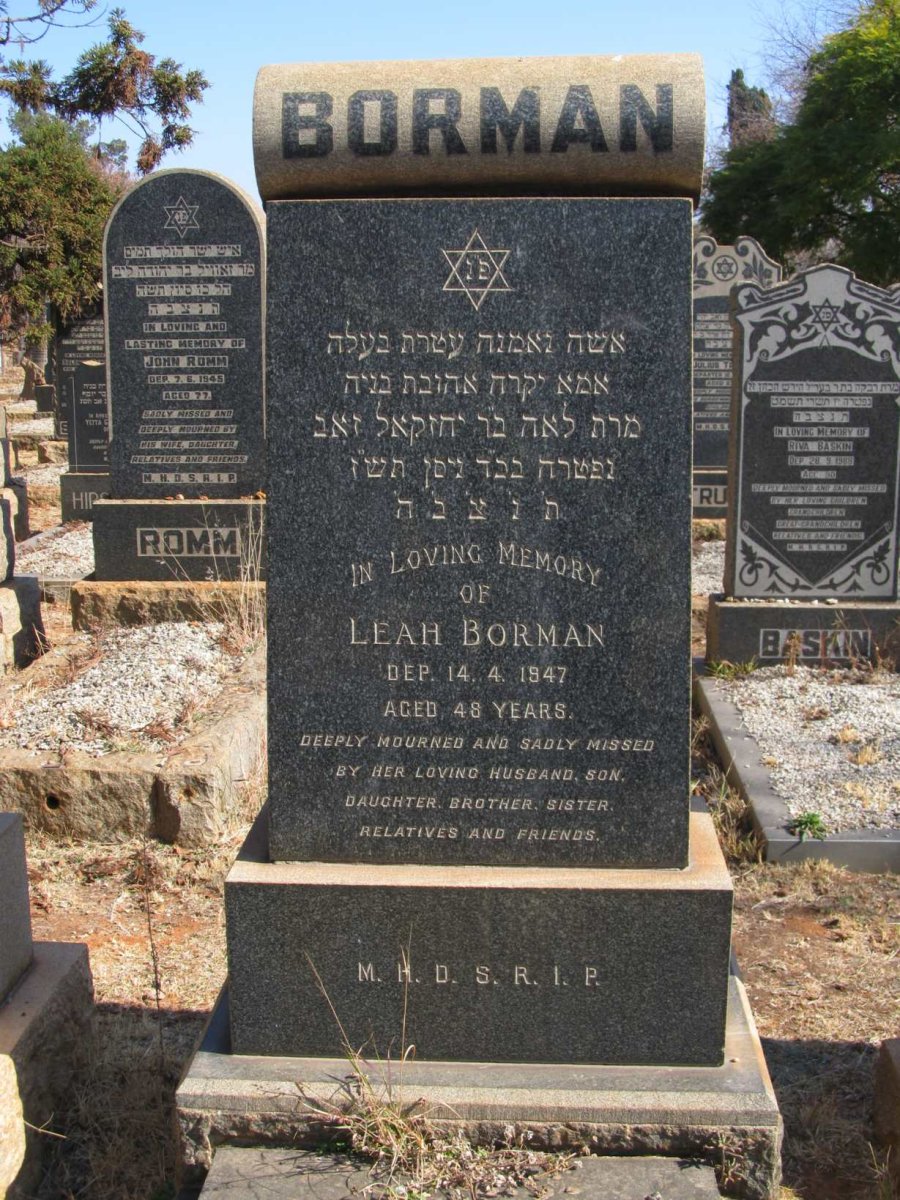 BORMAN Leah -1947