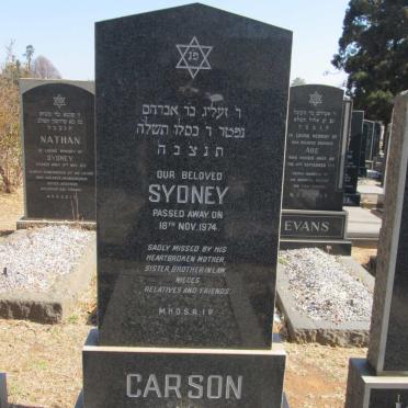 CARSON Sydney -1974