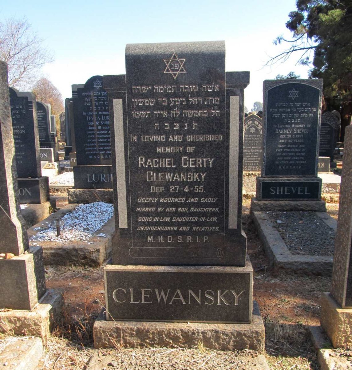 CLEWANSKY Rachel Gerty -1955