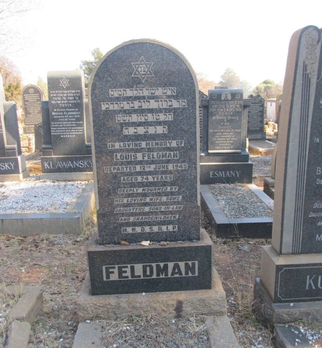 FELDMAN Louis -1949