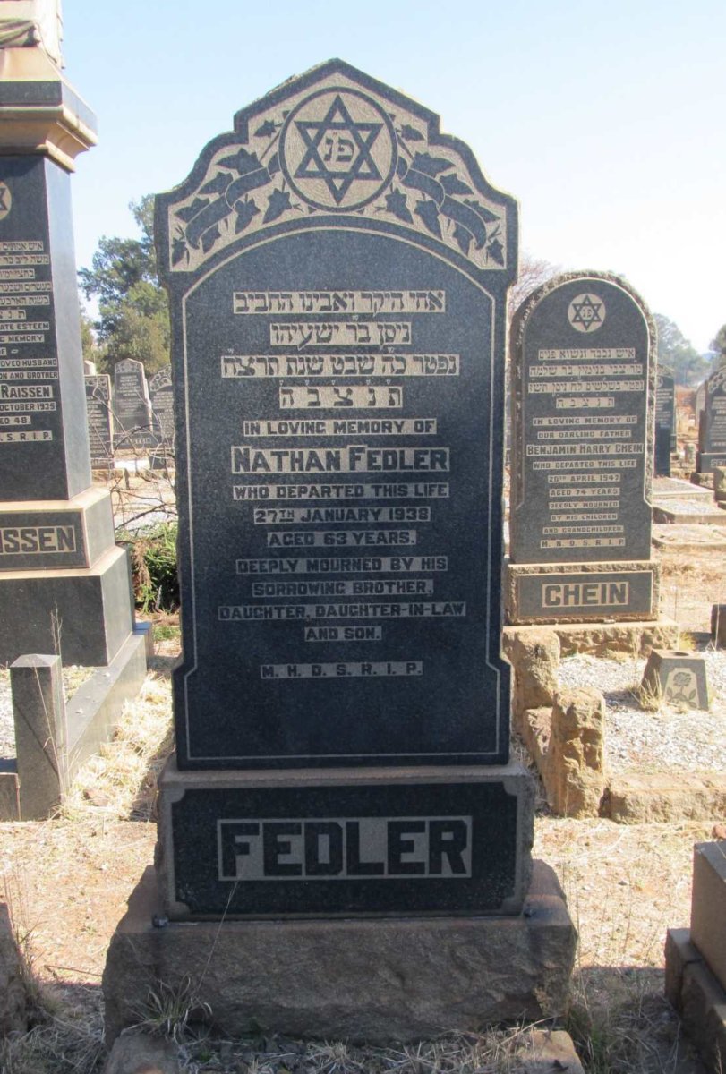 FEDLER Nathan -1938